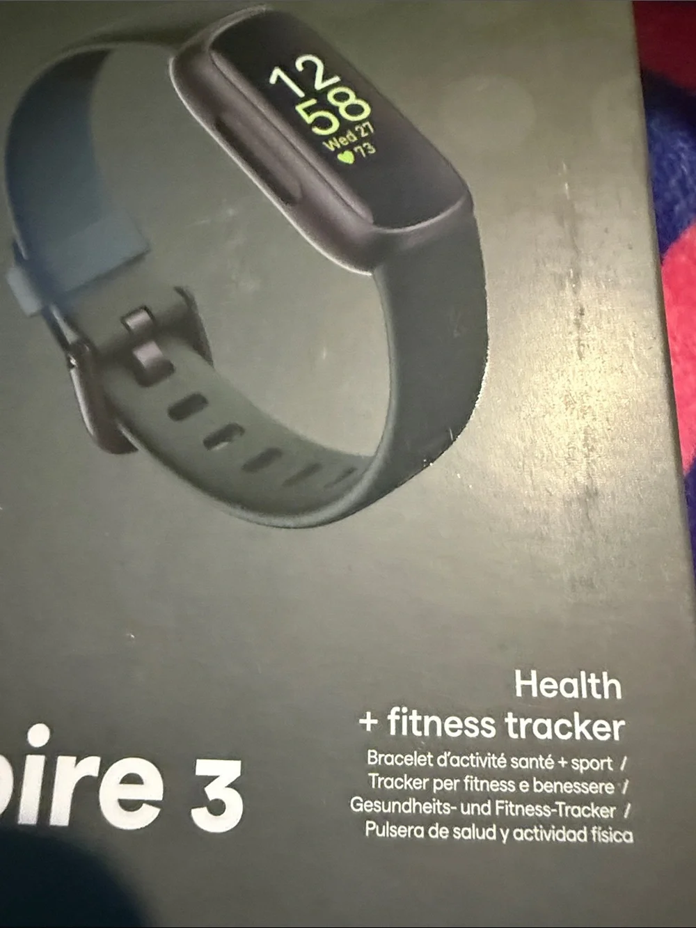 fitbit Inspire 3 Tracker in Midnight Zen